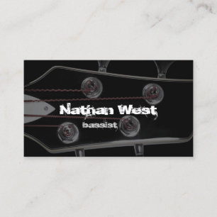 Bassist Bass Guitar Headstock Business Card