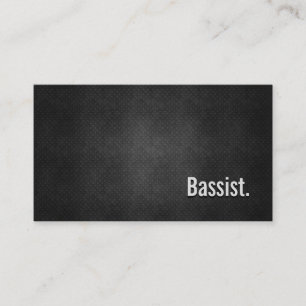 Bassist Cool Black Metal Simplicity Business Card