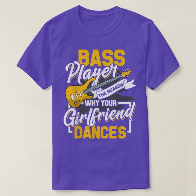 Bassist Music Guitar Bassist Clothing Men's Skirt  T-Shirt (Design Front)