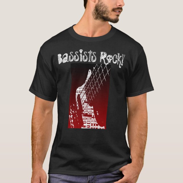 Bassists Rock! T-Shirt (Front)