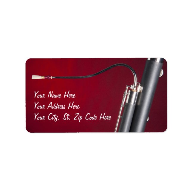 Bassoon Address Labels (Front)
