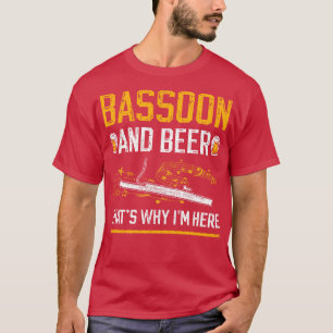 Bassoon Beer Drinking Funny Bassoonist T-Shirt