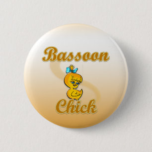 Bassoon Chick 6 Cm Round Badge