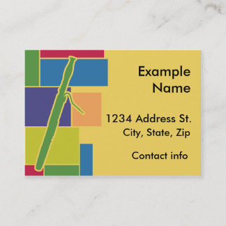 Bassoon Colorblocks Profile Card