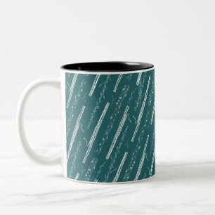 Bassoon Gift Music Instrument Band Orchestra Teal Two-Tone Coffee Mug
