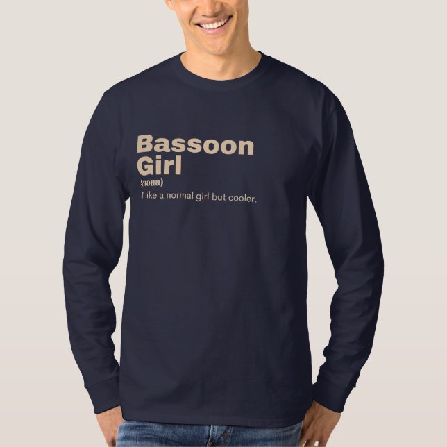 Bassoon  Girl - Bassoon  T-Shirt (Front)