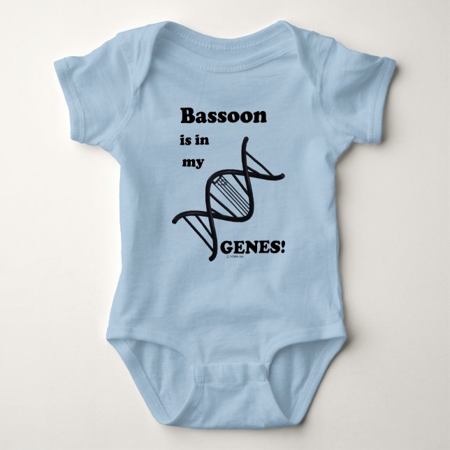 Bassoon in my Genes Baby Bodysuit (Front)