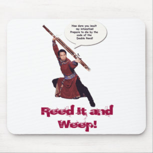 bassoon-kung-fu2, Reed It and Weep! Mouse Pad