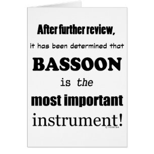 Bassoon Most Important Instrument