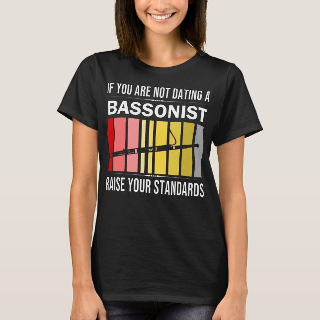 Bassoon Music Instrument Marching Band Bassoonist T-Shirt (Front)