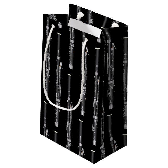 Bassoon Musician Music Teacher Woodwind Small Gift Bag (Back Angled)