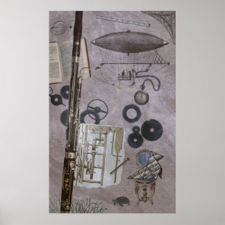 Bassoon or Later Steampunk Carnival Poster