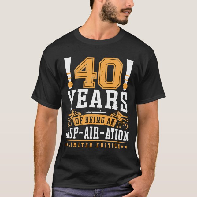 Bassoon Player Birthday 40 Years Bassoonist T-Shirt (Front)