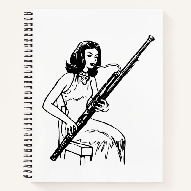 Bassoon Player Notebook (Front)