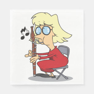 Bassoon Player Paper Napkins