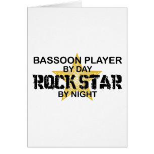 Bassoon Player Rock Star by Night