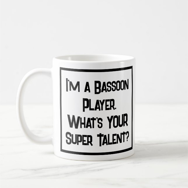 Bassoon Player Super Talent. Coffee Mug (Left)