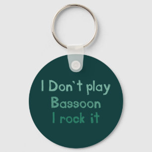 Bassoon Rock It Keychain