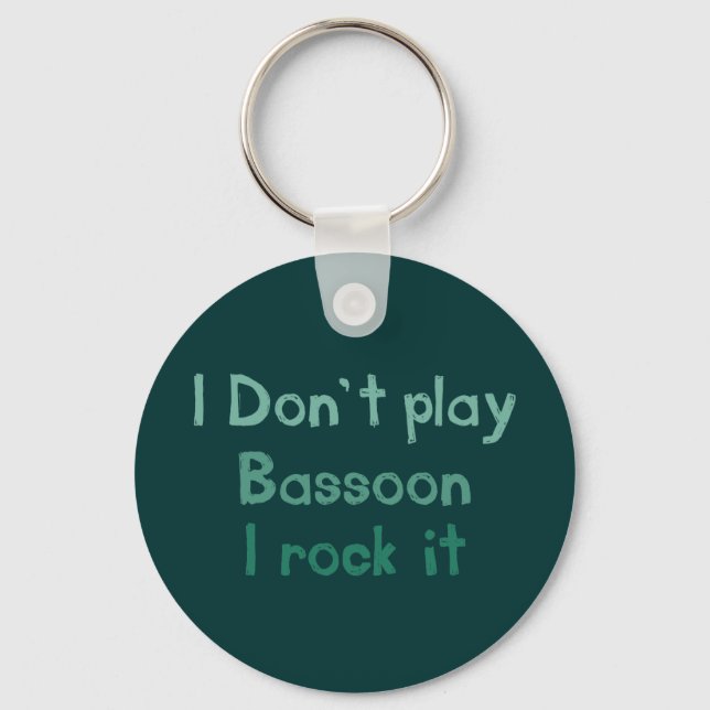 Bassoon Rock It Keychain (Front)