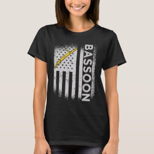 Bassoon US Flag Bassoonist T-Shirt