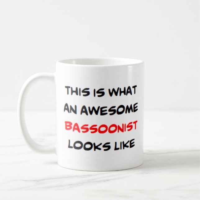 bassoonist, awesome coffee mug (Left)