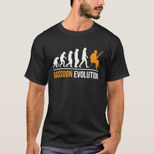Bassoonist Evolution if Bassoon T-Shirt (Front)