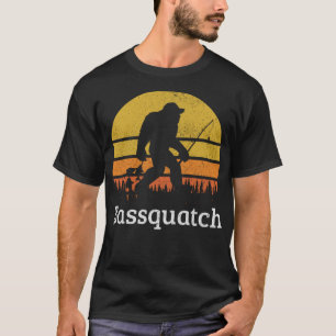 Bassquatch Funny Bass Fishing Sasquatch Bigfoot Cl T-Shirt