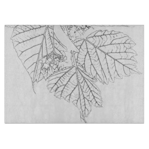 Basswood Leaves Cutting Board