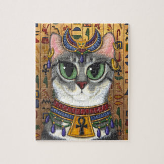 Bast Goddess Cat Egyptian Bastet Art Puzzle