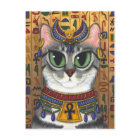 Bast Goddess Egyptian Bastet Cat Art Postcard