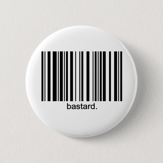 Bastard bar code Button (Front)