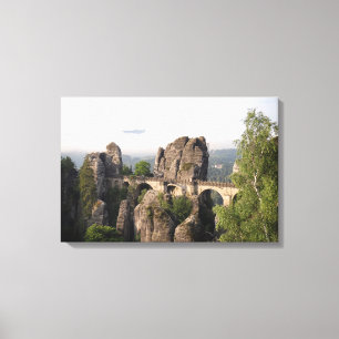 Bastei Bridge In Saxon Switzerland canvas Print