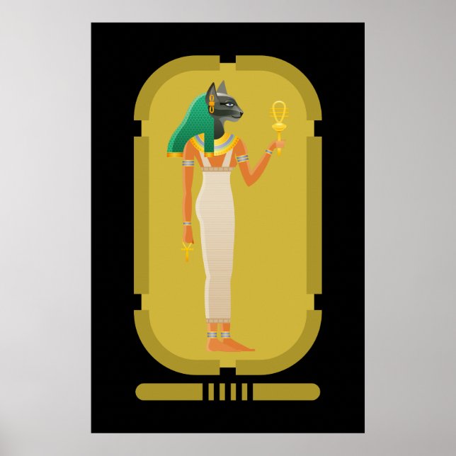 Bastet Ancient Egypt Goddess Poster (Front)