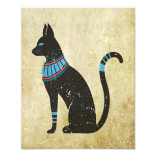 Bastet Cat Design Photo Print