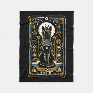 Bastet Cat Goddess Ancient Egypt Egyptian Mytholog Fleece Blanket