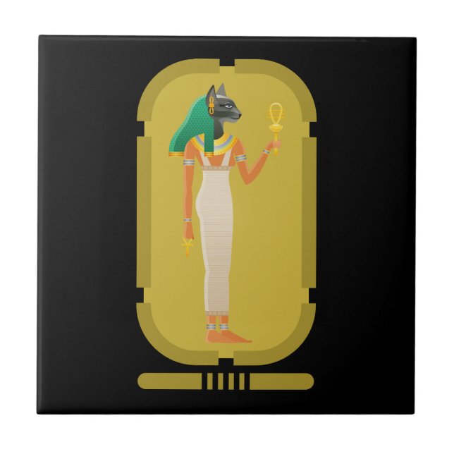 Bastet Ceramic Tile (Front)