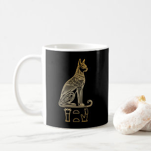 Bastet, Egyptian Cat Goddess. Name in hieroglyphs Coffee Mug
