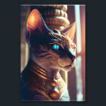 Bastet Egyptian Cat Goddess Photo Print<br><div class="desc">Embrace the mystique of the ancient Egyptian deity with our captivating portrayal of the cat goddess Bastet. This depiction honours the historical reverence for this feline figure, representing divine protection and grace. Perfect for history enthusiasts and animal lovers alike, this artwork captures the timeless allure of Egyptian mythology and the...</div>