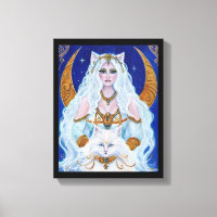 Bastet Egyptian Goddess art by Renee Lavoie