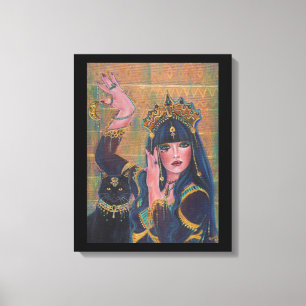 Bastet Egyptian Goddess art by Renee Lavoie Canvas Print