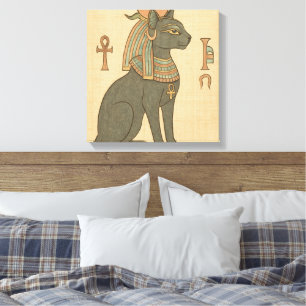Bastet Egyptian Goddess Canvas Art
