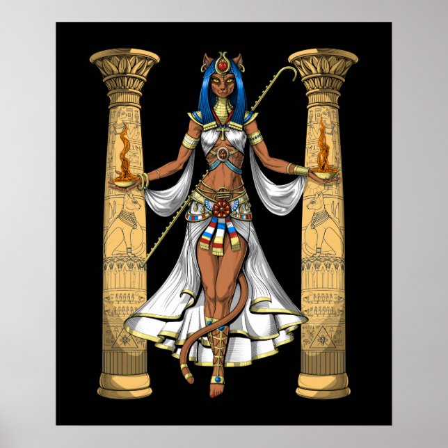 Bastet Egyptian Goddess Poster (Front)