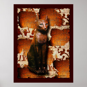 BASTET Egyptian-themed Art Poster