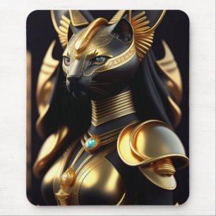 Bastet, goddess of cats mouse pad