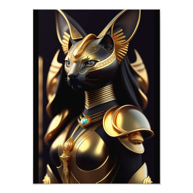 Bastet, goddess of cats photo print (Front)