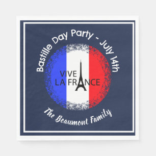 Bastille Day July 14th Celebration Napkin