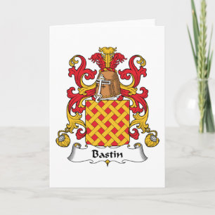 Bastin Family Crest Card