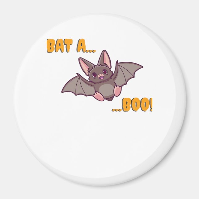 Bat A Boo Cute Bat Magnet (Front)