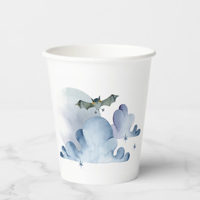 Bat and clouds paper cups (Front)