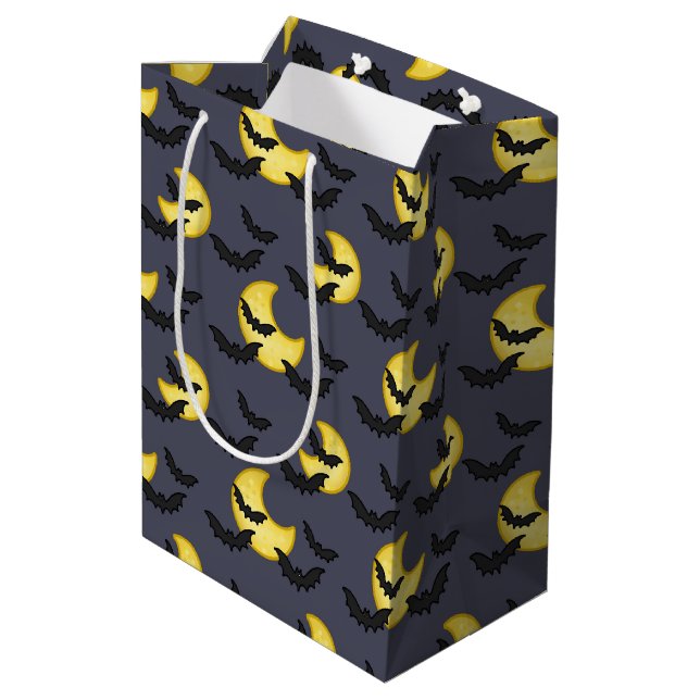 Bat and Moon Gift Bag (Back Angled)